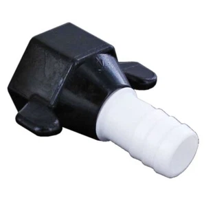 SHURflo 234-2946 Poly 1/2” Wingnut Swivel X 3/4" Hose Barb Straight Pump Fitting - Picture 1 of 1