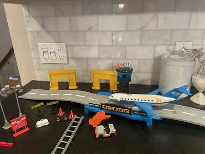 Driven by Battat Airport Playset with Toy Airplane Runway Control Center - Image 1 of 4