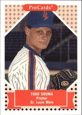1991-92 ProCards Tomorrow's Heroes #286 Todd Douma
