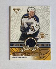 2002-03 Pacific Titanium Sergei Varlamov St. Louis Blues 903/1152 - Jersey BLUE