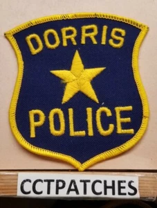 RARE DORRIS, CALIFORNIA POLICE SHOULDER PATCH CA - Picture 1 of 2