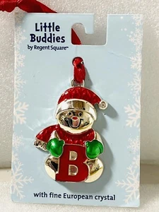 Initial B Christmas Ornament Little Buddies Enamel Metal Hobby Lobby 2” - Picture 1 of 6
