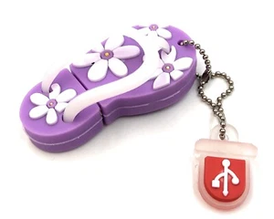 Sandalia zapato en púrpura divertido USB Stick varias capacidades - Imagen 1 de 2