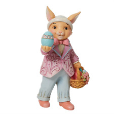 Jim Shore Pint Size Bunny with Egg 6012442 Spring Easter 2024