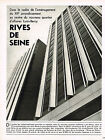 PUBLICITE  1974   RIVES DE SEINE   am&#233;nagement quartier LYON-BERCY(3 pages)