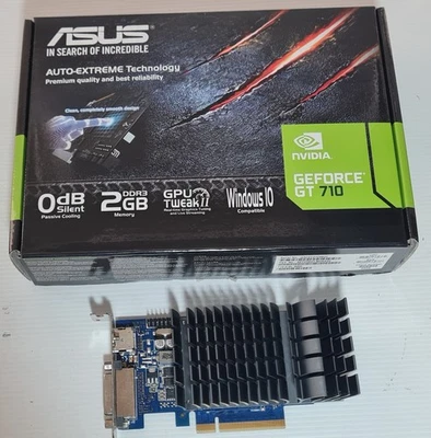 ASUS NVIDIA GeForce GT710 2GB GDDR5 GT710-SL-2GD5 Graphics Card GPU Low Profile - Image 1 of 4
