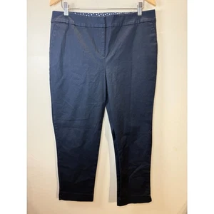 Boden Chino Pants Navy Ankle Straight Leg Women’s Size 16R Workwear Casual - Picture 1 of 4