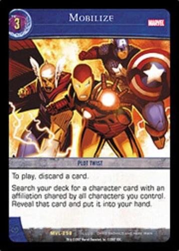 VS System: Mobilize [Played] Marvel Legends TCG CCG Classic Marvel DC DH Dark Ho - Image 1 of 1