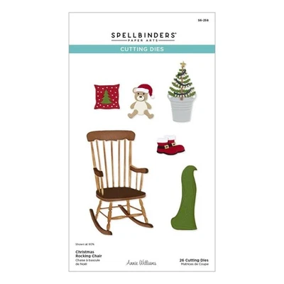 Spellbinders Etched Dies By Annie Williams Christmas Rocking Chair - Image 1 of 4