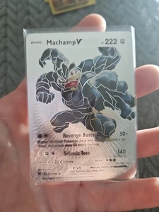 Machamp V Silver Foil Fan Art Vinyl Sammler Pokemon Karte - Bild 1 von 2