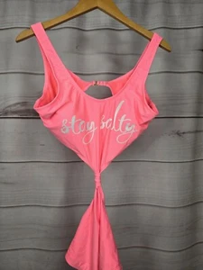 Island Soul Stay Salty One Piece SEXY BATHING SUIT SZ XL #C - Picture 1 of 7