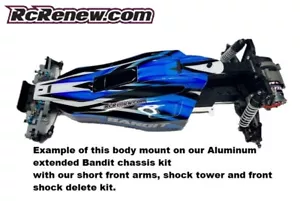 Traxxas Rustler Bandit extended Chassis Wheelbase body mount forward or back - Picture 1 of 3