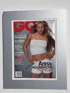 Anna Kournikova GQ Magazin Full Signature Autogramm SEXY HOT - Bild 1 von 3