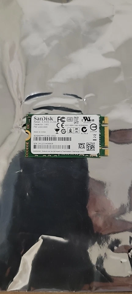 SanDisk SDSA6MM-016G-1002 16GB SSD SATA III M.2 Hard Drive - Image 1 of 1