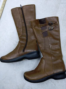 KEEN Bern Baby Bern Boots Women's 10 Brown Leather Waterproof Riding Side Zip - Picture 1 of 10