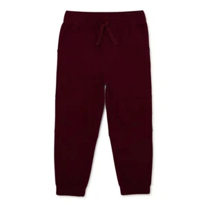 Garanimals 365 Kids from Garanimals Boys XS Fleece Joggers Burgundy 4 NWT - Picture 1 of 12