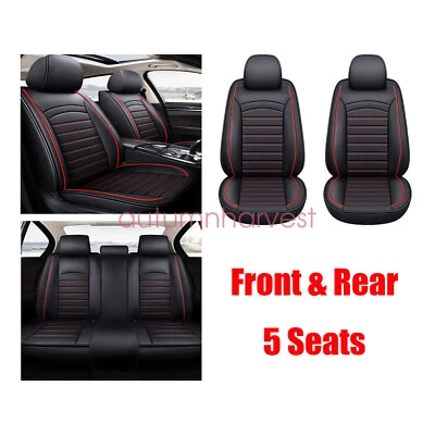 For Chevy Silverado 1500 2500HD 3500HD Leather Car Seat Covers 5-Seats Full Set Foto 1 de 4