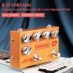 JOYO Dual Channel Overdrive Boost Guitar Bass Pedal Independent Footswitch Open - Picture 1 of 8