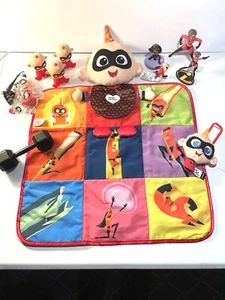 The Incredibles lot lanaze soft cloth baby book With Collectible Figures Toys P7 - Picture 1 of 8