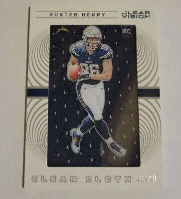 2016 Panini Clear Vision Football Clear Cloth RC #/99 Hunter Henry Card# 36 - Image 1 of 2