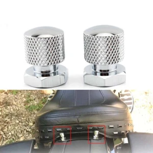 2PCS Moto posto a sedere Bullone Vite Dado Per Harley Street Road Glide Fatbob - Picture 1 of 10