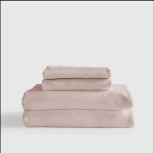 ¡NUEVO SIN ETIQUETAS! ¡Sábanas suaves rubor bambú orgánico Quince con 2 fundas de almohada! Talla King (1205) - Imagen 1 de 9