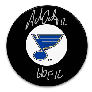 Adam Oates St. Louis Blues HOF Autographed Puck - Picture 1 of 1