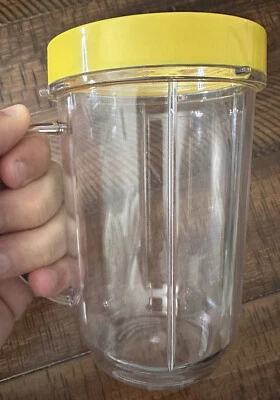 Taza licuadora 16 oz con labio amarillo Magic Bullet pieza de repuesto Acc para MB‐1001 Foto 1 de 4