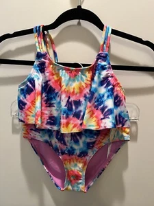 Breaking Waves Girls Tie Dye Swimsuit Size 12 NWT Swimsuit/Bikini from Macy’s. - Picture 1 of 8