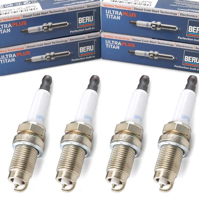 4x BERU Zündkerzen ULTRA TITAN für AUDI A4 SEAT SKODA VW Polo 3 Golf 4 Passat - Bild 1 von 2
