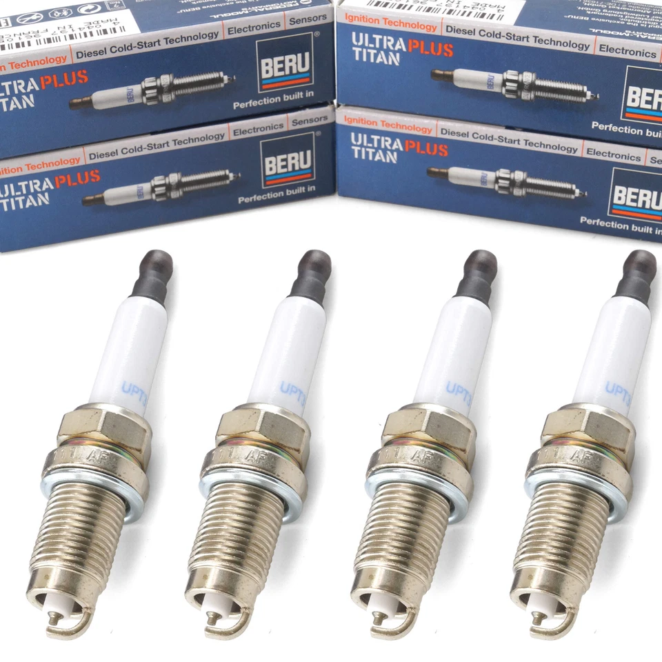 4x BERU Zündkerzen ULTRA TITAN für AUDI A4 SEAT SKODA VW Polo 3 Golf 4 Passat - Bild 1 von 2