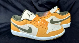 Jordan 1 Low SE Light Curry (2021) Size 8.5 US/10 W Orange Olive DH6931-102 - Picture 1 of 4