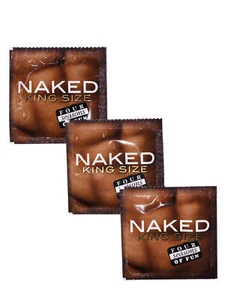 Naked King Size 144's Pleasure Adult Condom Safe Sex - Picture 1 of 1