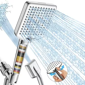 Filtered Shower Head with Handheld - High Pressure 6 Modes 120 Anti-clog Nozzle - Picture 1 of 6