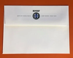 BNSF Railway logo envelopes for cards or notes 124 quantity lot - Picture 1 of 2