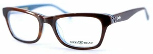 Nuevo marco de gafas Lucky Brand Rx con estuche blando - tropical / marrón (52-20-140) - Imagen 1 de 6