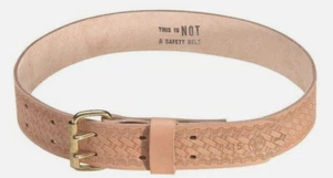 Klein Tools 5415L Tan Leather Heavy Duty Embossed Tool Belt, L - Picture 1 of 1