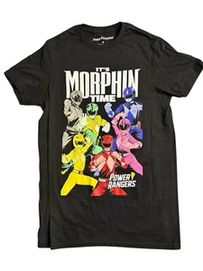 Power Rangers Shirt Mens Small Black Mighty Morphin Power Ranger 90s - Picture 1 of 6