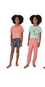 New Eddie Bauer, Girls, 4-Piece Pajama and Sleep Set Youth Size S-7/8 |B16 - Picture 1 of 10