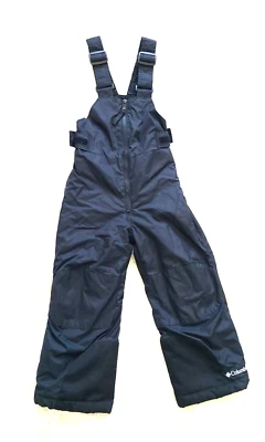 Columbia 4/5 boys snow pants bibs black Omni shield sledding winter ski skiing - Image 1 of 4