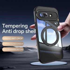 Für Google Pixel 9 Pro XL 8 7 8A Magnet Hybrid Klare Schutzhülle Halterung Cover - Bild 1 von 16