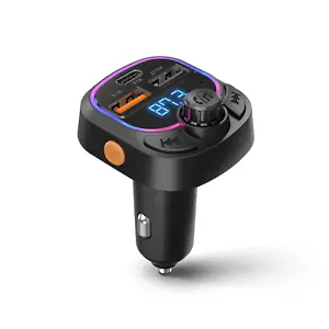 Cargador de coche transmisor FM de carretera HyperGear IntelliCast para todos los dispositivos Bluetooth - Imagen 1 de 11