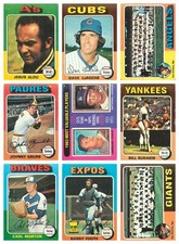 1975 Topps Baseball Singles 213 - 299 U-Pick EX.
