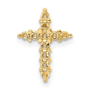 Collar de pulsera de montaje colgante de cruz de diamante de 14 K - Imagen 1 de 5