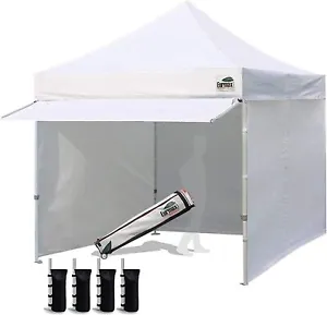Eurmax 10 x 10 Pop up Canopy Commercial Tent Outdoor Party Canopies - Picture 1 of 17