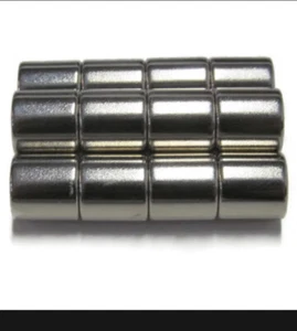 3/8x3/8 N52 Zylindermagnet 10 mm 12er-Pack Seltene Erden Neodym 0,375 Zoll 10 Pfund - Bild 1 von 6