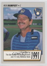 1991 Delicious Brand Milwaukee Brewers Police Oak Creek Police Rick Dempsey