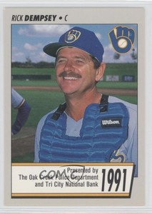 1991 Delicious Brand Milwaukee Brewers Police Oak Creek Police Rick Dempsey