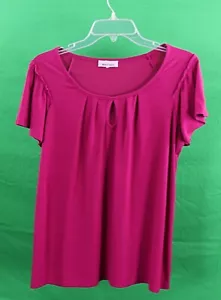 Brannan rosa Bluse Gr. L Kurzarm Schlüssellochbluse (blo 187) - Bild 1 von 3