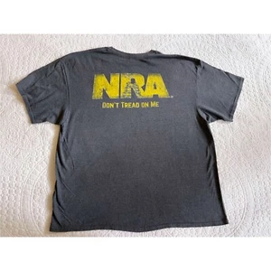Vintage NRA Shirt Adult 2XL XXL Gray Mens National Rifles Assoc Dont Tread On Me - Picture 1 of 7